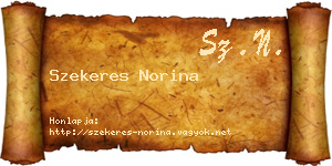 Szekeres Norina névjegykártya